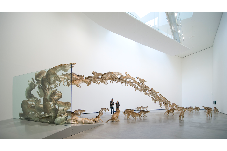 An installation view of “Head On,” at the Guggenheim Bilbao Museoa, 2009. (Photo by Erika Barahona-Ede, courtesy FMGB Guggenheim Bilbao Museoa)